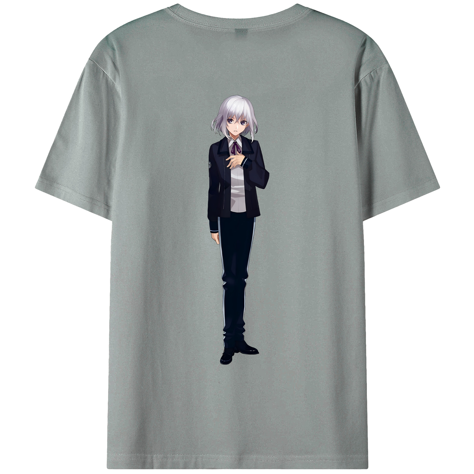 （画像用） 刀剣乱舞 Touken Ranbu 綿100％ メンズ半袖Tシャツ（バックプリント） 通気性